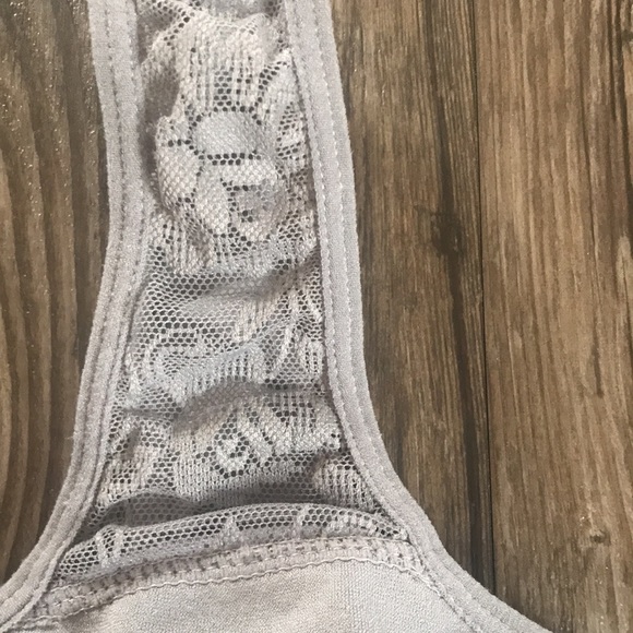 JESSICA SIMPSON Comfort Lace Stretch Shelf Bra Grey - Picture 3 of 6